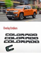 Overlay Emblems 2023-2024 Chevrolet Colorado LT Matte Black Body Side Emblems picture