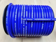 Ton's 8mm Blue silicone SOLID WIRE CORE SPARK PLUG WIRE by the foot 0 ohms/ft picture