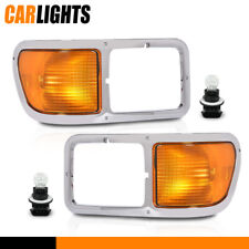 Headlight Bezels Fit For 00-15 Ford F650 F750 Left Right Driver Passenger Chrome picture