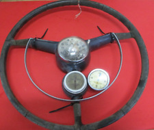 ORIGINAL 1950 1951 1952 Oldsmobile Clock Steering Wheel w/ Extra Clock picture