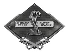Shelby Super Snake GT500 Black Carbon Diamond Metal Sign - Shelby Licensed picture