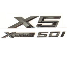 New Gloss Black X5 & XDrive 50i Trunk Emblem Badge Sticker FOR X5 F15 SPORT picture
