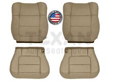 2001, 2002 Ford F-150 Lariat Crew Cab Leather Replacement Seat Cover Tan picture