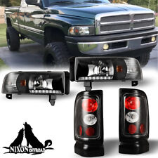 For 1994-2001 Dodge Ram 1500 2500 3500 w/LED DRL Headlights+Clear Tail Lights  picture