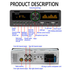 1Din Auto MP3 Bluetooth Player Stereo Audio In-Dash Radio FM/AM AUX Receiver USB picture