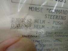 MORSE/TELEFLEX COMMAND 200 RACK AND PINION STEERING SYSTEM HELM D300252 D302069 picture