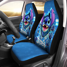 Funny Gift Idea For Lovers Stitch Blue Cartoon Car Seats Cover picture