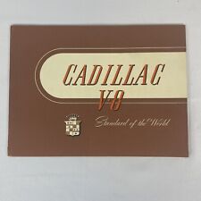 1938 Cadillac Sixteen V-8 Vintage Original Sales Car Brochure With Cards picture