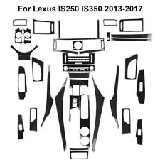 34Pcs For Lexus IS250 2013-2017 Carbon Fiber Full Interior Kit Cover Trim picture