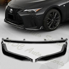 For 2021-2023 Lexus IS350 IS500 F-Sport V-Style Painted Black Front Bumper Lip picture