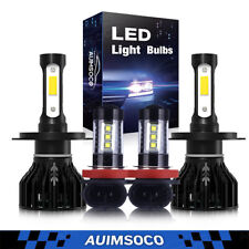 Led Headlights Hi Lo Beam Fog Light White Bulbs 4x For Honda CR-V 2002 2003-2014 picture