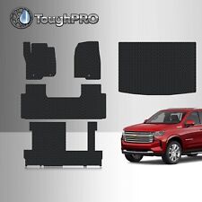 ToughPRO Floor Mats Full Black For Chevrolet Suburban 2nd Row Bench 2021-2024 picture