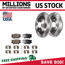 For 2006 2007 2008 Lexus IS250 2.5L Front Disc Brake Rotors & Ceramic Pads New picture
