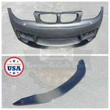 E82 CARBON FIBER FRONT LIP SPLITTER *ONLY FOR 1M & 1 SERIES WITH 1M STYLE BUMPER picture