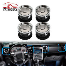 4x Air Vent Louvre AC Heater Interior For 2009-2014 Ford F150 Dash Louver Chrome picture