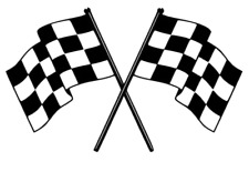 Checkered Flags Racing Vinyl Decal Sticker Car Truck SUV Laptop, Tumbler Sticker picture