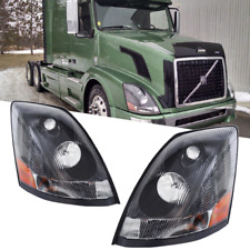 For Volvo VNL 2004-2017 Semi Truck Black Projector Headlight Headlamp Left&Right picture
