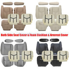 For 2003-2006 Chevy Silverado 1500 2500 Front Leather Seat Cover & Foam Cushion picture
