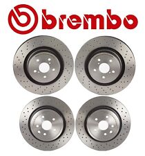 For Lexus IS F 08-14 5.0L V8 Two Front and Two Rear Disc Brake Rotors Kit Brembo picture