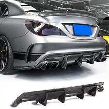 Carbon Fiber Rear Bumper Diffuser Lip For 13-19 Mercedes W117 C117 Sport & AMG picture