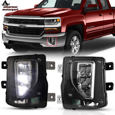 For 2016 2017 2018 2019 Chevy Silverado 1500 LED Fog Lights Bumper Driving Lamp picture