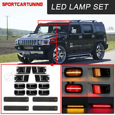 14x Smoked LED Roof Cab Clearance Light Side Marker Lamp For 2003-2009 Hummer H2 picture