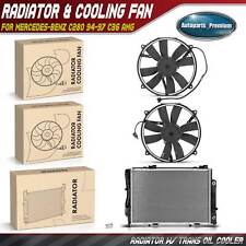 Radiator & Cooling Fan Assembly Kit for Mercedes-Benz C280 94-97 C36 AMG 95-97 picture