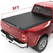 8ft Long Bed Soft Roll Up Tonneau Cover for 2002-2023 Dodge Ram 1500 2500 3500 picture