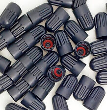 Extended Black Tire Valve Caps - Heavy Duty Plastic - Sets of 10, 25, 50 or 100 picture