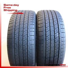 2 USED 235/55R19 Kumho Crugen Premium AO 101H - 6.5/32 6/32 Tires picture