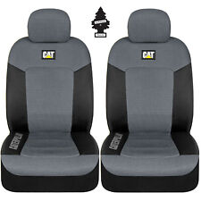⭐️⭐️⭐️⭐️⭐️New Caterpillar Car Truck Front Seat Covers Set Black Grey For Nissan picture