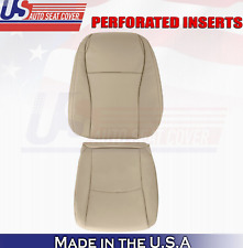2012 2013 For Toyota Highlander Driver Top Bottom Perf Leather Seat Covers Tan picture