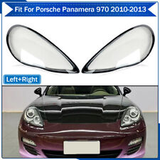LH+RH Front Headlight Lens Shell Replace Covers For Porsche Panamera 2010-2013 picture