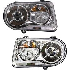 Headlight Set For 2005-2010 Chrysler 300 C and C SRT8 Left and Right HID 2Pc picture