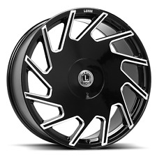 22X9 Luxxx Alloys LUX25 5X114.3/120 +33 73.1 Gloss Black Milled - Wheel picture