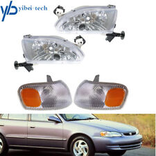 For 1998 1999 2000 Toyota Corolla Headlights Headlamp Corner Parking Lights Kit picture