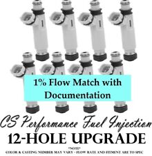 1% Flow Match Denso 12-Hole UPGRADE Fuel Injectors (8) set for Toyota 4.7L V8 picture