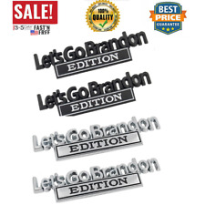 2Let's Go Brandon Edition Emblem,3D Emblem Badge Truck Car Decal Bumper Sticker. picture
