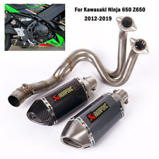 Whole Exhaust System for Kawasaki Z650 Ninja 650 ER6F EX650F Muffler Front Pipe picture