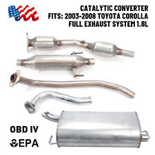 FITS: 2003 - 2008 TOYOTA COROLLA FULL EXHAUST SYSTEM  1.8L picture