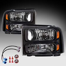 For 1999-2004 Ford F250 Ford Super Duty Excursion Conversion Headlights W/bulb picture