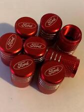 4 RED FORD Tire Valve Stem Caps For Car, Truck Universal Fitting  picture