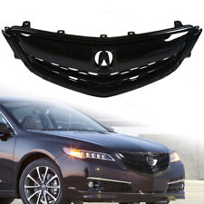 Fit For 2015 2016 2017 Acura TLX Gloss Black Front Bumper Upper Grille Assembly picture