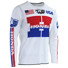 New 2022 JT Racing Honda Authentic Licensed 1980 Retro Style MXdN Moto Jersey picture