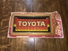 Vintage 70s Chroma Graphics Toyota Car Tag picture