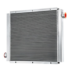For Hydraulic System Cooling Silver Mobile Hydraulic Oil Cooler 0-130GPM 110HP picture