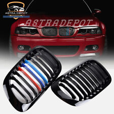 M-Color Black Front Kidney Grille Grills For 1999-02 BMW M3 E46 328i 325Ci 330Ci picture