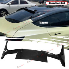 For 2017-2023 Tesla Model 3 Glossy Black Rear Trunk Roof Spoiler Boot Wing Lip picture