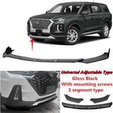 Add-on Universal Fit For 18-23 Hyundai Palisade Front Bumper Spoiler Lip 3-Stage picture