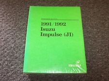 1991-1992 Isuzu Impulse Hatchback Shop Service Repair Manual XS RS 1.6L 1.8L picture